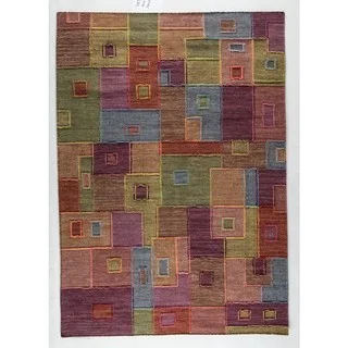M.A.Trading Hand-woven Khema8 Multicolored Rug (5'6 x 7'10)