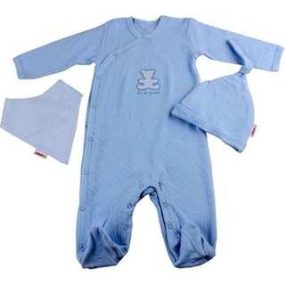 Minene Adorable Baby Boy 0-3 months Blue Layette Ice Cream Tub Gift Set