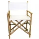 Handmade Bamboo54 Bistro Square Table and 4 Director's Chairs Set (Vietnam) - Thumbnail 12