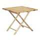 Handmade Bamboo54 Bistro Square Table and 4 Director's Chairs Set (Vietnam) - Thumbnail 1