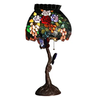 Bambi 2-light Butterfly 30-inch Tiffany-style Table Lamp
