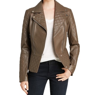 Dawn Levy Women's Dakota Khaki Leather Jacket
