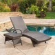 Toscana Outdoor 2-piece Wicker Armed Chaise Lounge Set by Christopher Knight Home