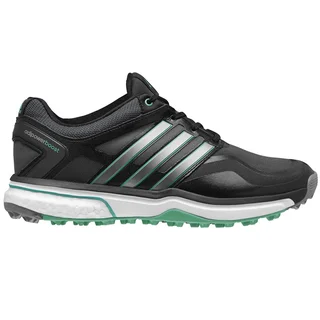 Adidas Adipower Sport Boost Golf Shoes Ladies CLOSEOUT Black/Silver/Green