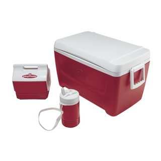 Igloo 44712 Island Breeze Cooler with Playmate Mini and Legend Cooler Red
