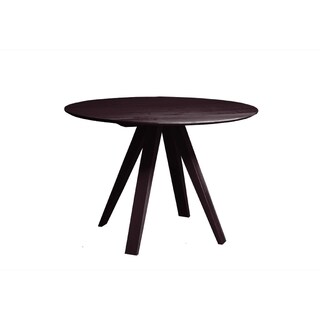 Saloom Nova 48-inch Round Chocolate Dining Table