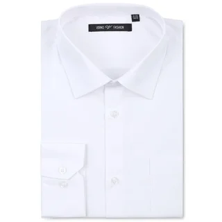 Verno Men's White Fashion Fit Dress Shirt