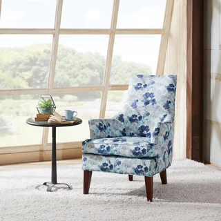 Madison Park Bristol Blue Multi Upholstered Chair