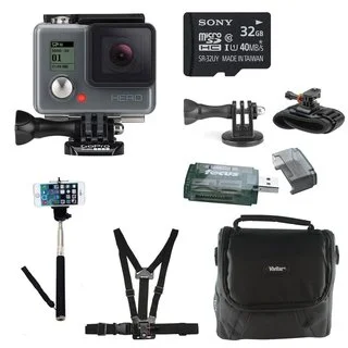 GoPro HERO HD Action Camera with 32GB Deluxe Accessory Bundle