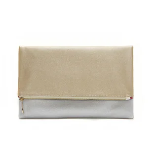 Gold and Silver Foldable Clutch