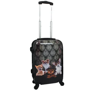 Chariot Doggies 20-inch Hardside Lightweight Upright Spinner Carry-On Suitcase