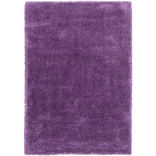Ecarpetgallery Glamour Shag Purple Shag Rug (5'4 x 7'10)