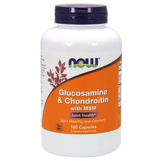 Now Foods Glucosamine and Chondroitin with MSM (180 Capsules)