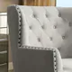 Tufted Upholstered Armchair with Nailhead Trim - Thumbnail 4
