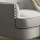 Tufted Upholstered Armchair with Nailhead Trim - Thumbnail 5