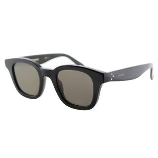 Celine CL 41376 Sacha 807 Black Plastic Square Sunglasses Grey Lens