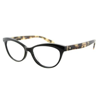 Kate Spade KS Steffi 807 Black Camel Plastic Cat-Eye Eyeglasses 52mm