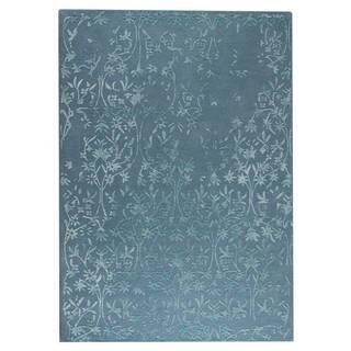 M.A.Trading Hand-Tufted Indo Santoor Turquoise Rug (8'3 x 11'6)