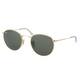 Ray-Ban Round Metal RB 3447 001 Arista Gold Frame Green Lens Sunglasses - Thumbnail 0