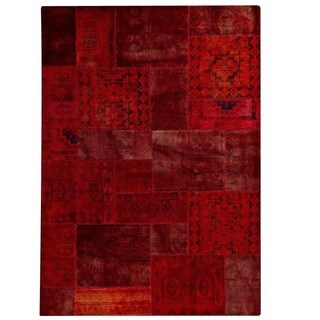M.A.Trading Hand-Knotted Indo Renaissance Red Rug (5'2 x 7'6)