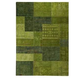 M.A.Trading Hand-Knotted Indo Renaissance Green Rug (5'2 x 7'6)
