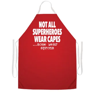 Not All Superheros Wear Capes, Some Wear Aprons' Kitchen Apron-Red