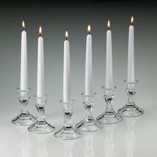 White Taper Candles 8 inches Tall Burn 7 Hours Set Of 40