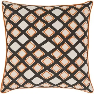 Decorative Ethan 18-inch Down or Poly Filled Throw Pillow
