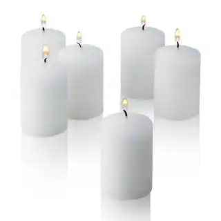 White Unscented Votive Candles Set of 36 Burn 15 Hours
