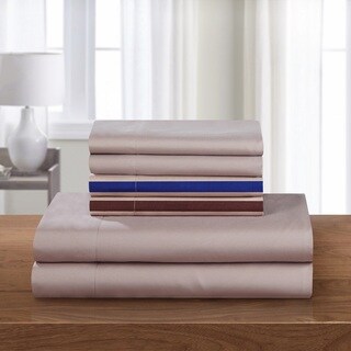 Chic Home 12-Piece Clifton Striped Printed Reversible Sheet Set