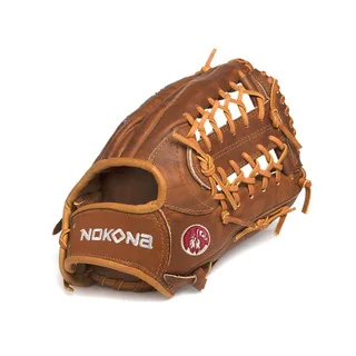 Nokona W-1150M/L Walnut 11.5-inch Baseball Glove with Modified Trap for Right Handed Thrower