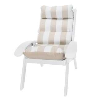 Coastal Cushion White Chair