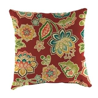 Jordan Manufacturing Indoor/ Outdoor Dejana Sangria Spun Polyester Wicker Pillow
