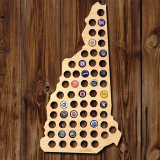New Hampshire Beer Cap Map