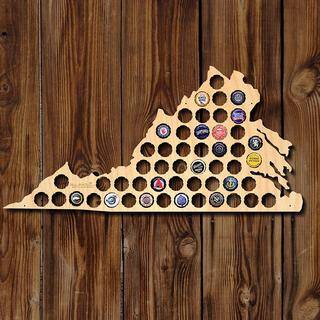 Virginia Beer Cap Map