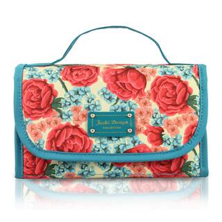 Jacki Design Miss Cherie Floral Roll-Up Cosmetic Toiletry Organizer Bag