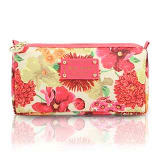 Jacki Design Miss Cherie Floral Zip Top Cosmetic Toiletry Bag