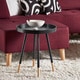 Marcella Paint-dipped Round Spindle Tray-top Side Table by MID-CENTURY LIVING