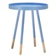 Marcella Paint-dipped Round Spindle Tray-top Side Table iNSPIRE Q Modern - Thumbnail 8