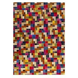 M.A. Trading Hand-tufted Puzzle Multi Rug (5'2 x7'6)
