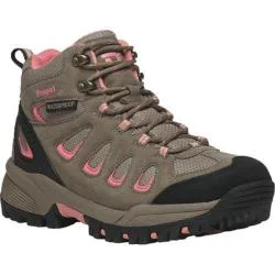 Women's Propet Ridge Walker Hiking Boot Gunsmoke Melon Suede/Mesh