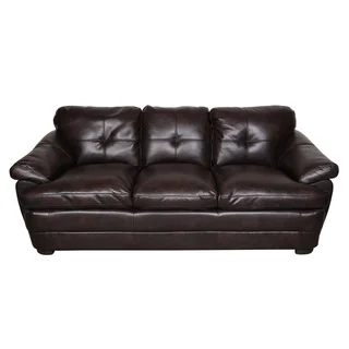 Porter Contender Pebbled Brown Bonded Leather Sofa