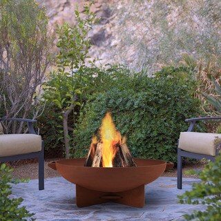 Real Flame Rust Anson 31.75-inch Round Fire Bowl