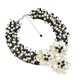 Handmade Floral Mother of Pearl and Pearl Daisy Necklace (Thailand) - Thumbnail 2