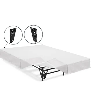 Crown Comfort 14-inch California King Platform Bed Frame and Mattress Foundation with Brackets and S