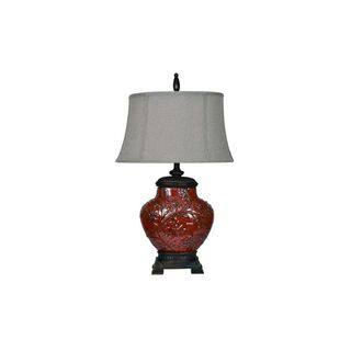 Crestview Collection 32.5 in. Red Table Lamp