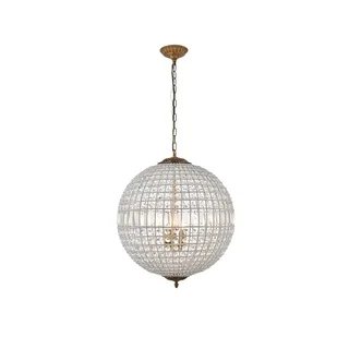 Bombay Winsted Collection Crystal Globe Pendant Lamp