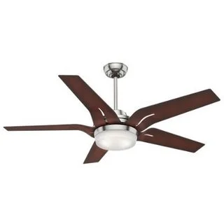 Casablanca Fan Corrence 56-inch Brushed Nickel with 5 Coffee Beech Blades
