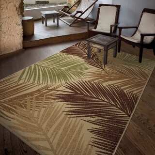 Carolina Weavers Bermuda Collection Palmbreeze Multi Area Rug (5'2 x 7'6)