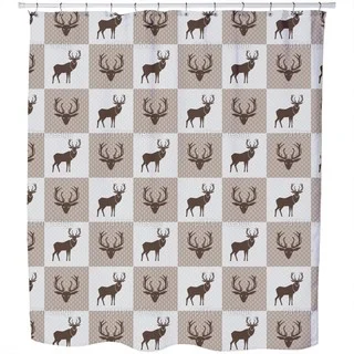 The Forest King Brown Shower Curtain
